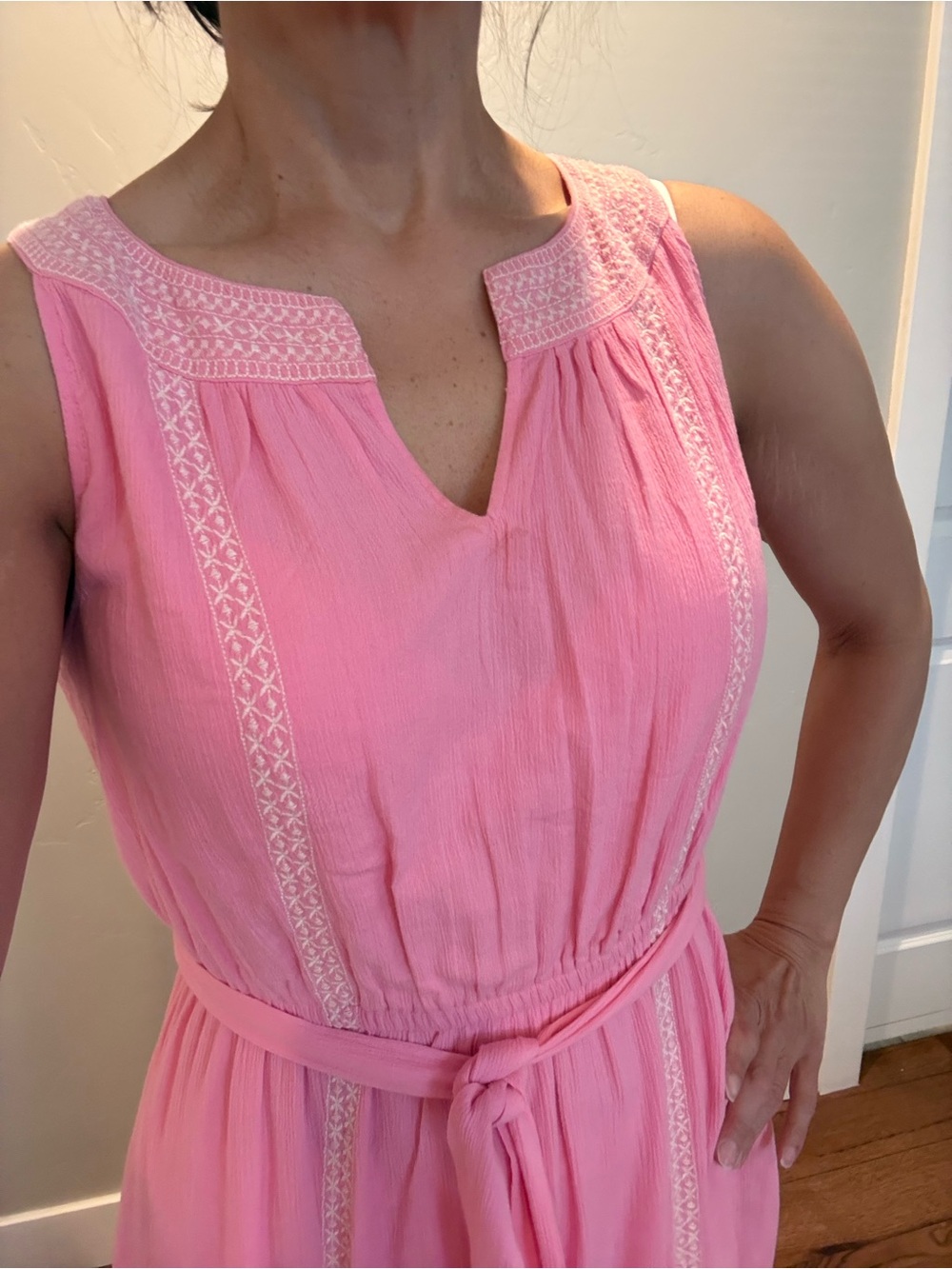 Elegant Pink Sleeveless Talbots Dress Size 8  Excellent Quality